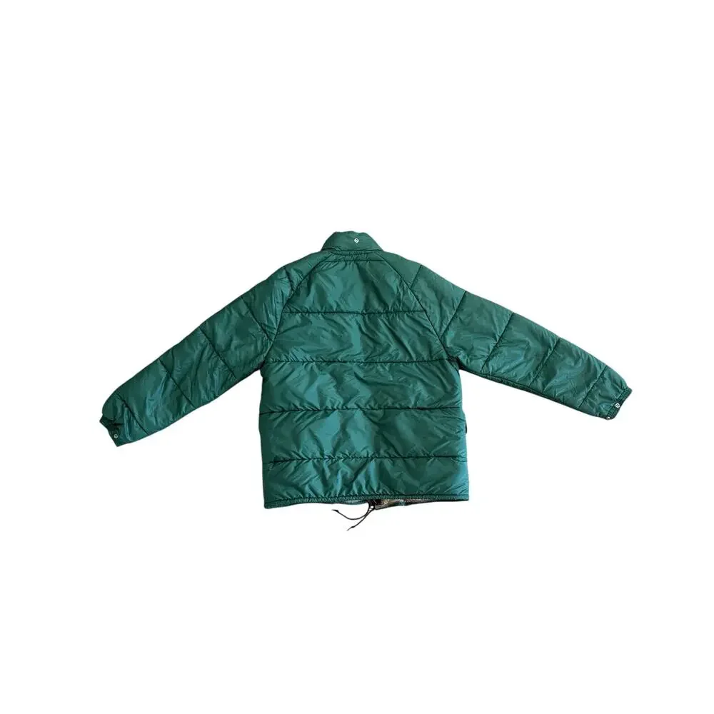 Vintage Columbia Sportswear Co Green Puffer Jacket Mens Medium Snap Zip Coat
